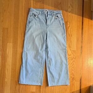 PAIGE Light Blue Wide Leg Jeans